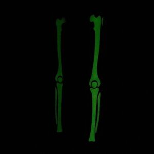 High-Rise Black Glow In The Dark Skeleton Leggings. Forever 21. Size XS